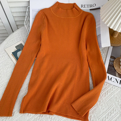 Női blúz alacsony gallérral, hosszú ujjú több színben