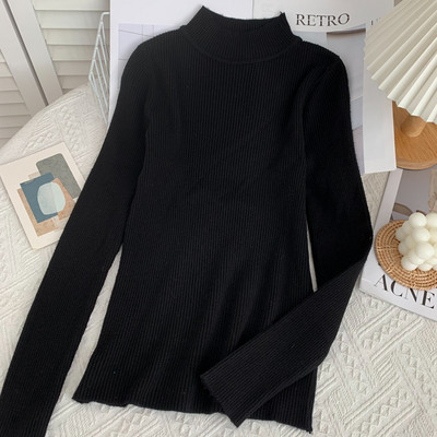 Női blúz alacsony gallérral, hosszú ujjú több színben