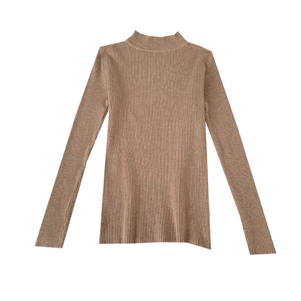 Női blúz alacsony gallérral, hosszú ujjú több színben