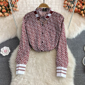 Ženska košulja na gumbe i klasičnu kragnu u četiri boje