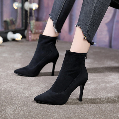 Elegantne ženske čizme od čistog antilopa