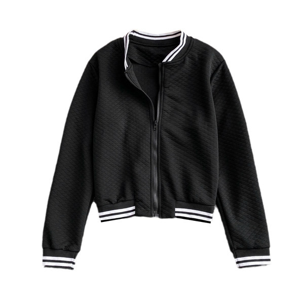 Naiste vabaaja kolmevärviline lukuga sügisjope