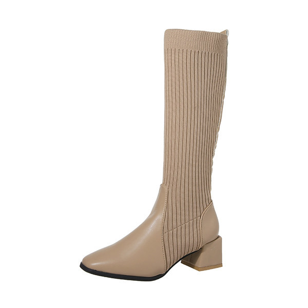 Stiilsed naiste saapad tavaline kontsaga mudel