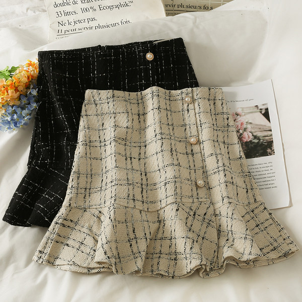 Uus mudel naiste nööpidega seelik