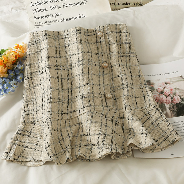 Uus mudel naiste nööpidega seelik