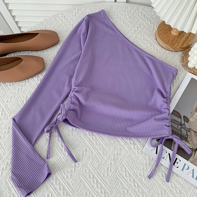 Lühike naiste ühe varrukaga pluus