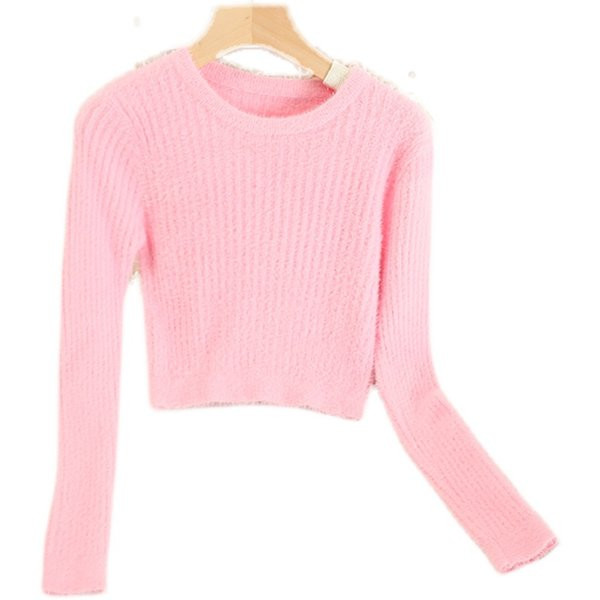 Női blúz ovális nyakkivágással, négy színben