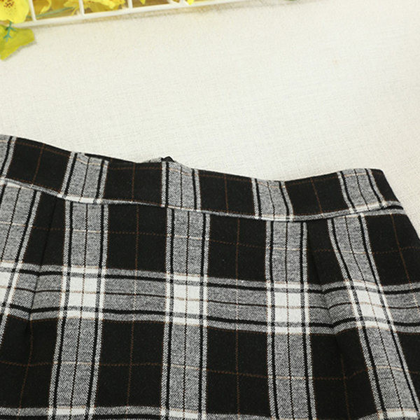 Új modell kockás szoknya magas derékkal