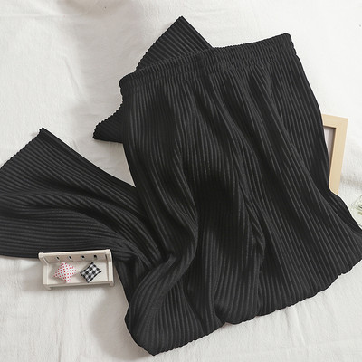 Plisseeritud püksid elastse vöökohaga