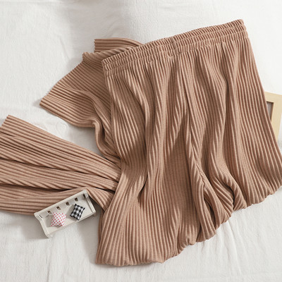 Plisseeritud püksid elastse vöökohaga