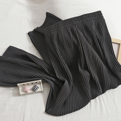 Plisseeritud püksid elastse vöökohaga