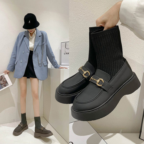 Női alkalmi zokni fém lánccal