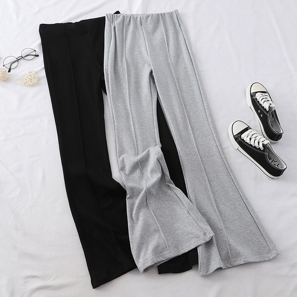 Női sima, magas derekú nadrág két színben