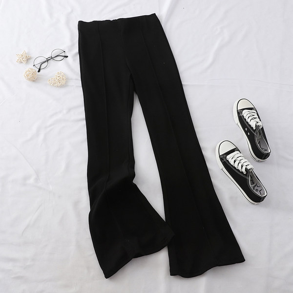 Női sima, magas derekú nadrág két színben