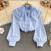 Ženska košulja sa kamenčićima i širokim rukavima u četiri boje