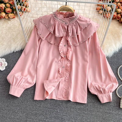 Ženska košulja sa kamenčićima i širokim rukavima u četiri boje