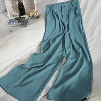 Aktuális női nadrág magas derékkal - széles modell