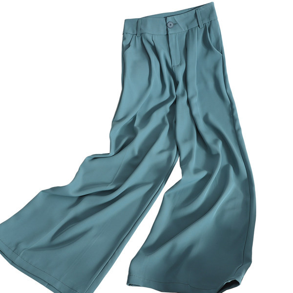 Aktuális női nadrág magas derékkal - széles modell