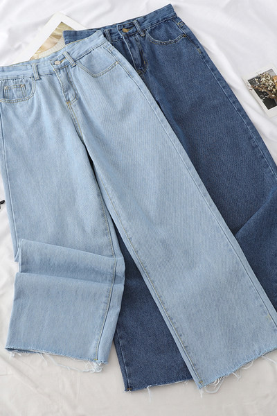 Női széles farmer, magas derékkal, két színben