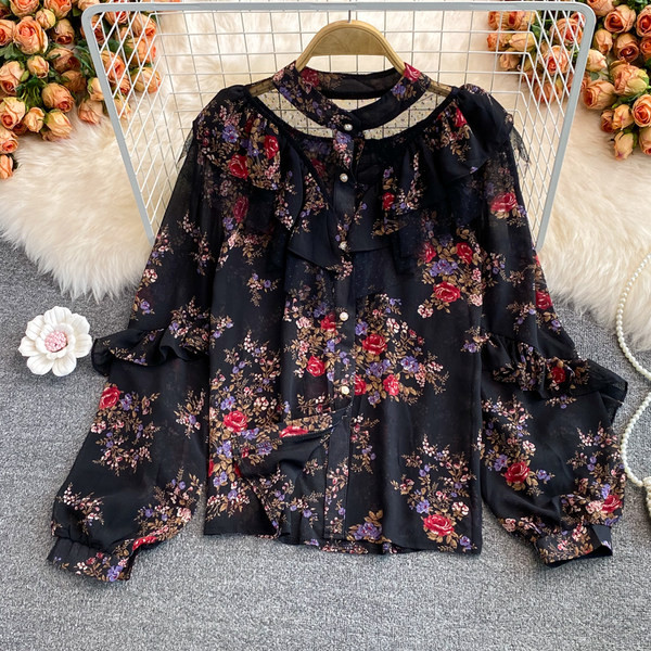 Γυναικείο μοντέρνο πουκάμισο με κουμπιά σε τέσσερα χρώματα