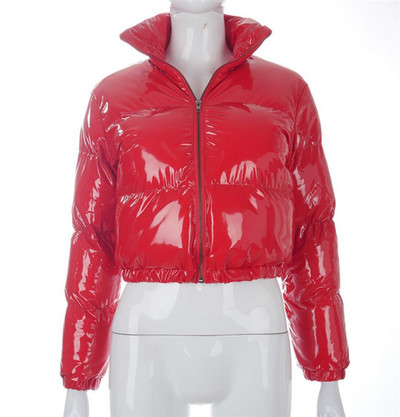 Moodne naiste jope lühike tavaline lukuga mudel