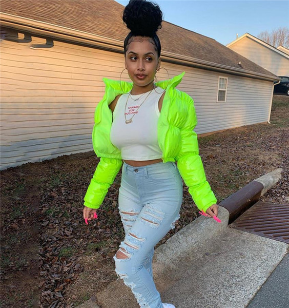 Moodne naiste jope lühike tavaline lukuga mudel