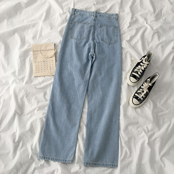 Uus mudel naiste nööpidega teksapüksid