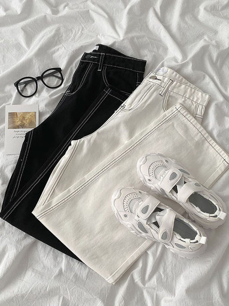 Alkalmi női farmer magas derékkal - két színben