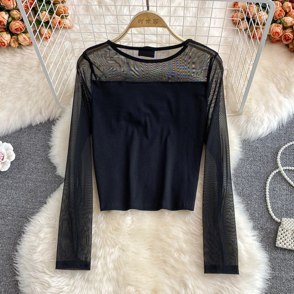 Naiste tülli ja kivist varrukatega pluus