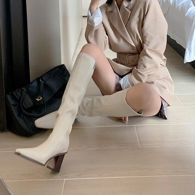 Naujo modelio aulinukai, pagaląsti iš eko odos su kvadratiniu 7 cm kulnu