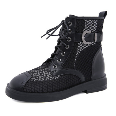 Naiste vabaaja saapad lukuga paelte ja pandlaga