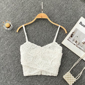 Top scurt de dama cu bretele subtiri