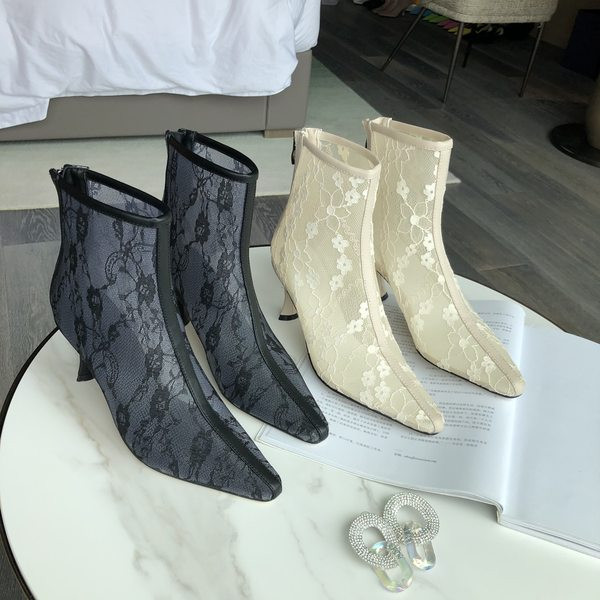 Cizme elegante model ascutit cu fermoar pentru femei