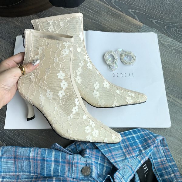 Cizme elegante model ascutit cu fermoar pentru femei