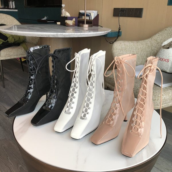 Ghete de dama moderne cu sireturi si tocuri