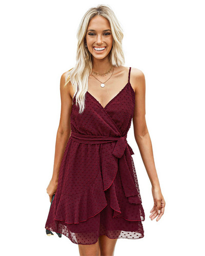 Rochie moderna de dama cu bretele subtiri - culori diferite