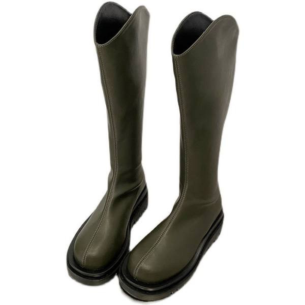 Cizme model simplu cu talpa plate pentru femei