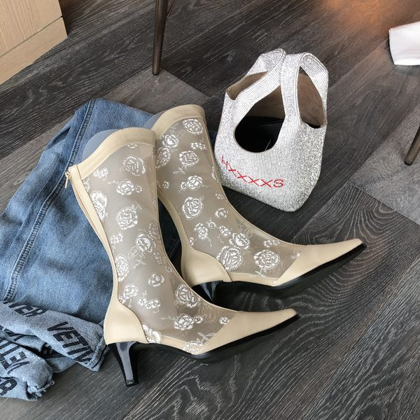 Cizme stilate model ascutit cu fermoar pentru femei