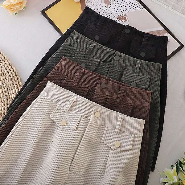 Fusta scurta de catifea de dama cu talie inalta