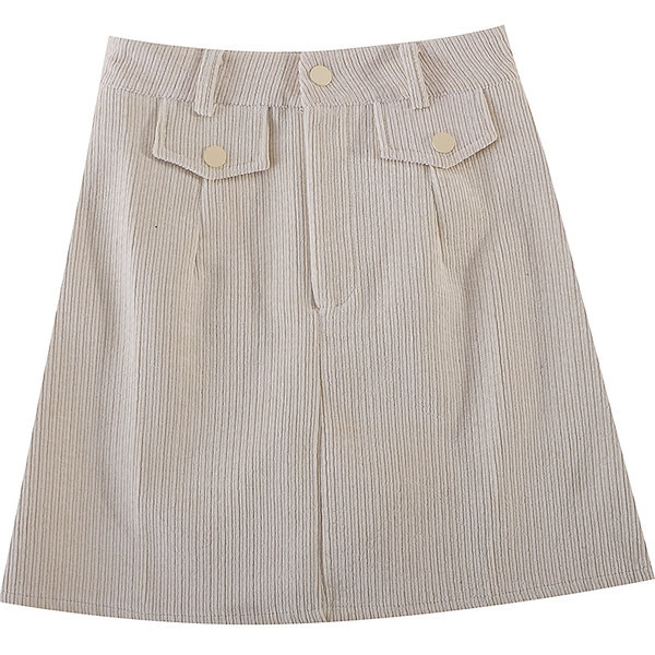 Fusta scurta de catifea de dama cu talie inalta