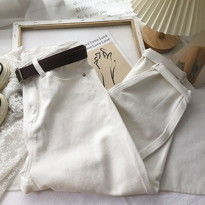 Blugi casual dama cu curea - in mai multe culori