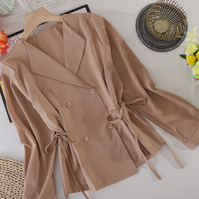 Cămașă modernă de damă cu nasturi și cravate - mai multe culori