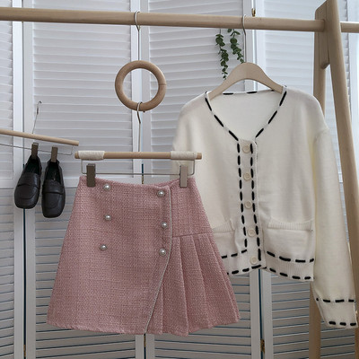 Fusta scurta moderna cu nasturi si talie inalta