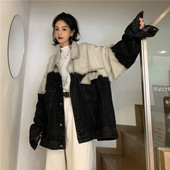 Geaca casual dama din denim model larg