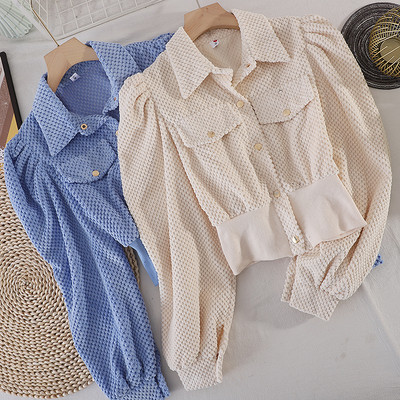 Γυναικείο μοντέρνο πουκάμισο με κλασικό γιακά και κουμπιά - αρκετά χρώματα
