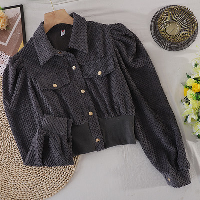 Cămașă modernă de damă cu guler și nasturi clasici - mai multe culori