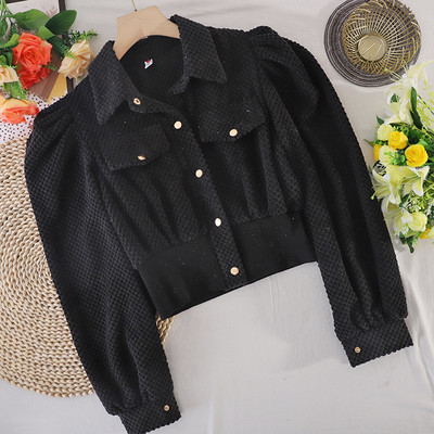 Cămașă modernă de damă cu guler și nasturi clasici - mai multe culori