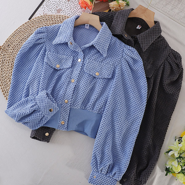 Cămașă modernă de damă cu guler și nasturi clasici - mai multe culori