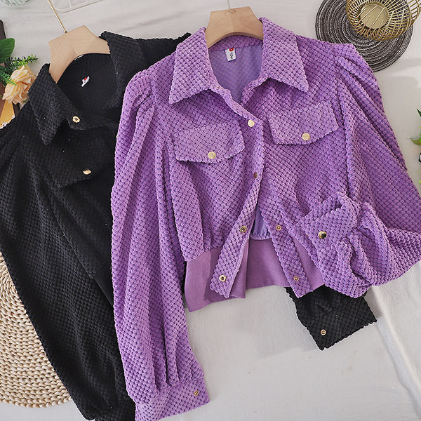 Cămașă modernă de damă cu guler și nasturi clasici - mai multe culori