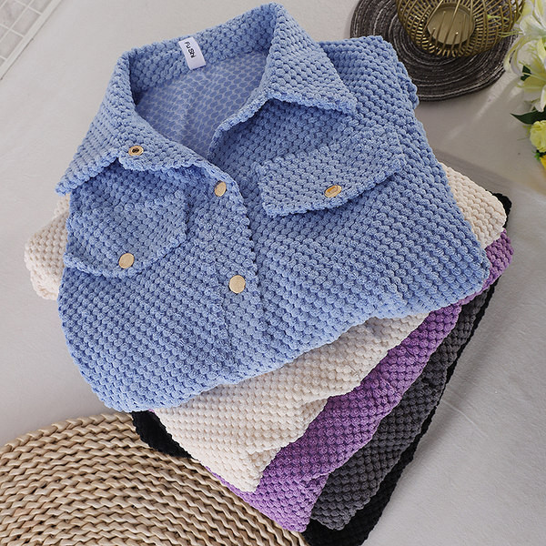 Cămașă modernă de damă cu guler și nasturi clasici - mai multe culori